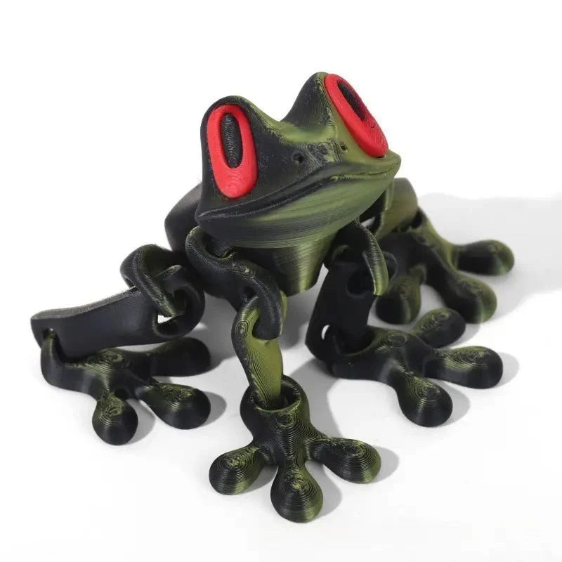 Poseable 3D Printed Frog Magnet