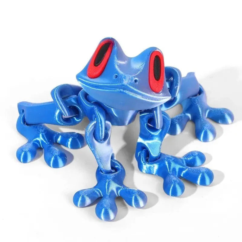 Poseable 3D Printed Frog Magnet