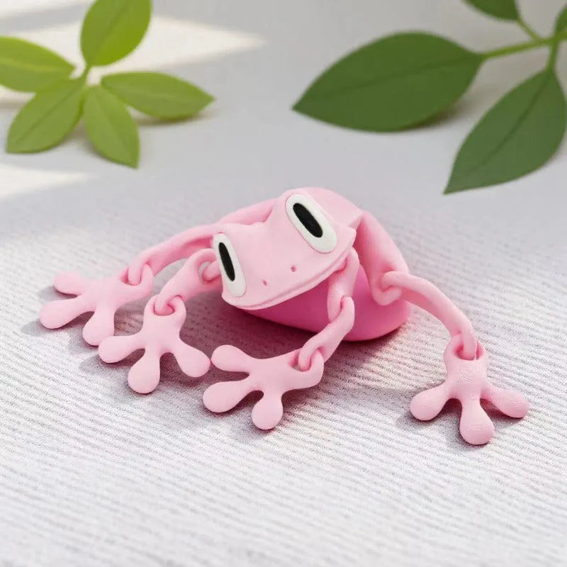 Poseable 3D Printed Frog Magnet