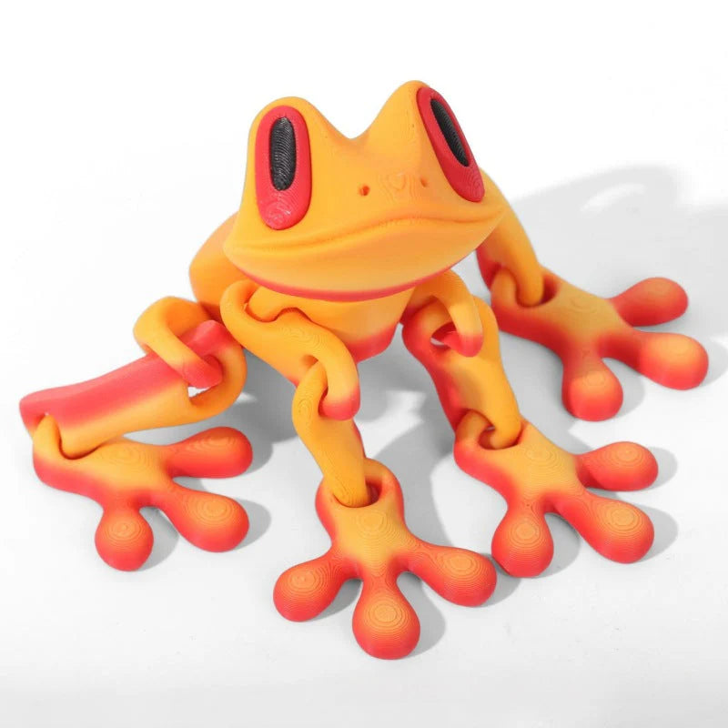 Poseable 3D Printed Frog Magnet