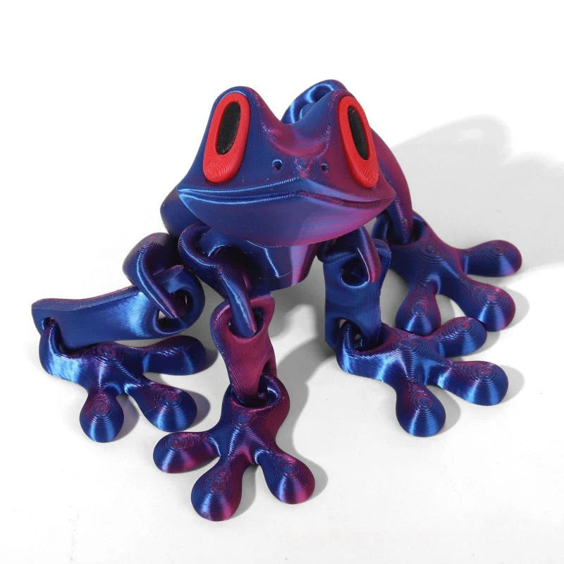 Poseable 3D Printed Frog Magnet