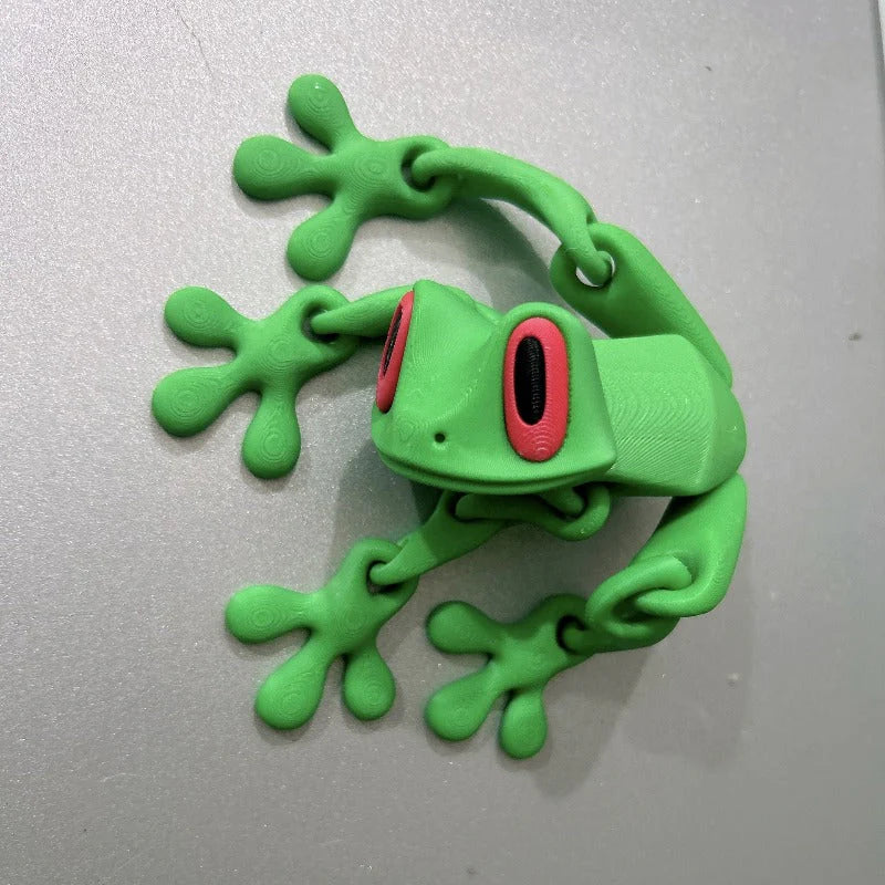 Poseable 3D Printed Frog Magnet