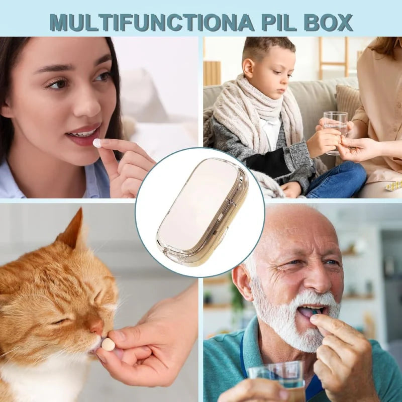Portable Pill Cutter with Adjustable Slots