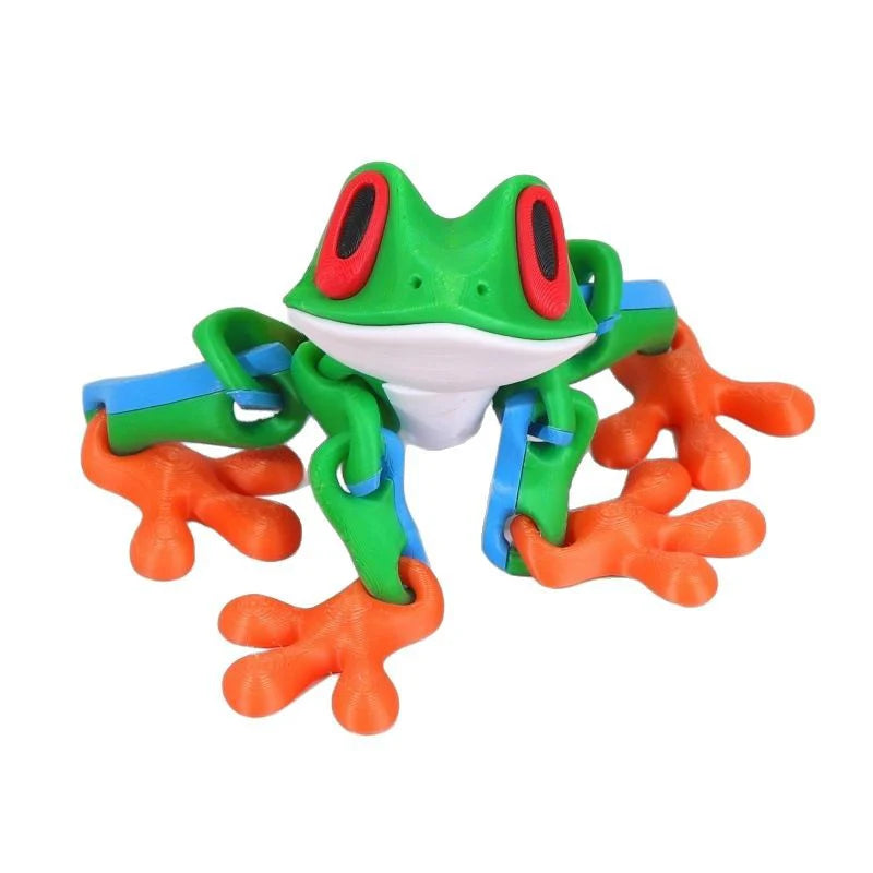 Poseable 3D Printed Frog Magnet