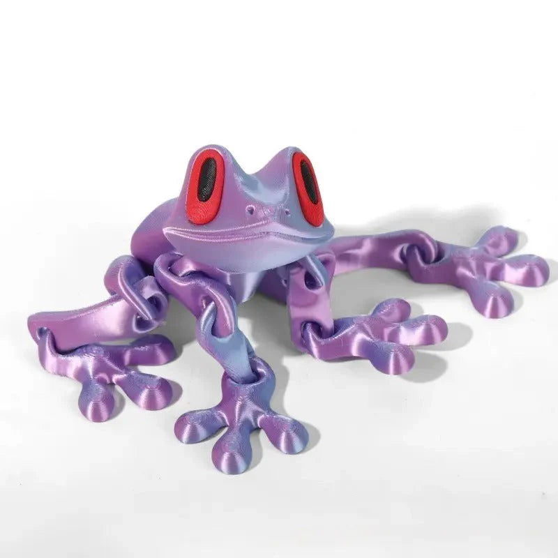 Poseable 3D Printed Frog Magnet