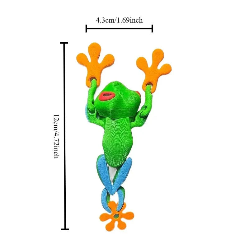 Poseable 3D Printed Frog Magnet