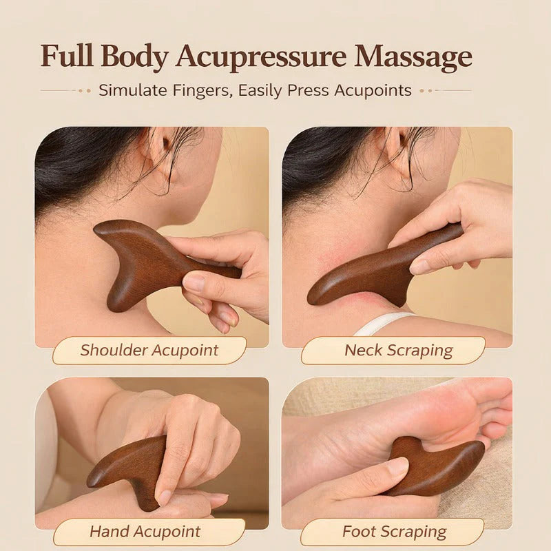Natural Wood Foot Massager