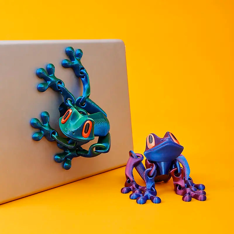 Poseable 3D Printed Frog Magnet