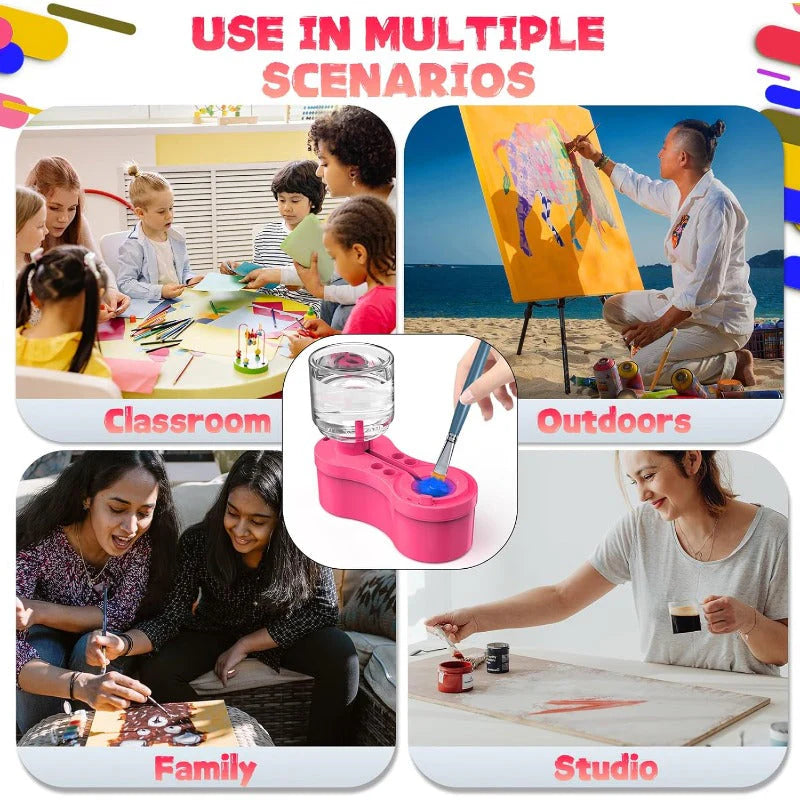 One Touch Paint Brush Rinser