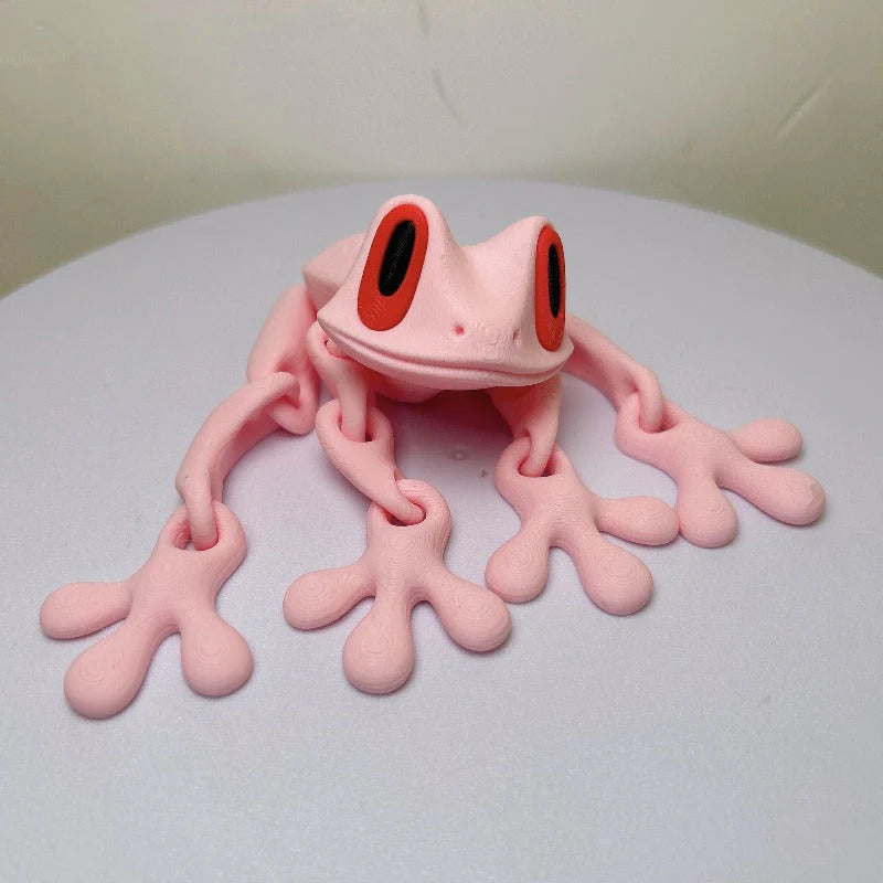 Poseable 3D Printed Frog Magnet